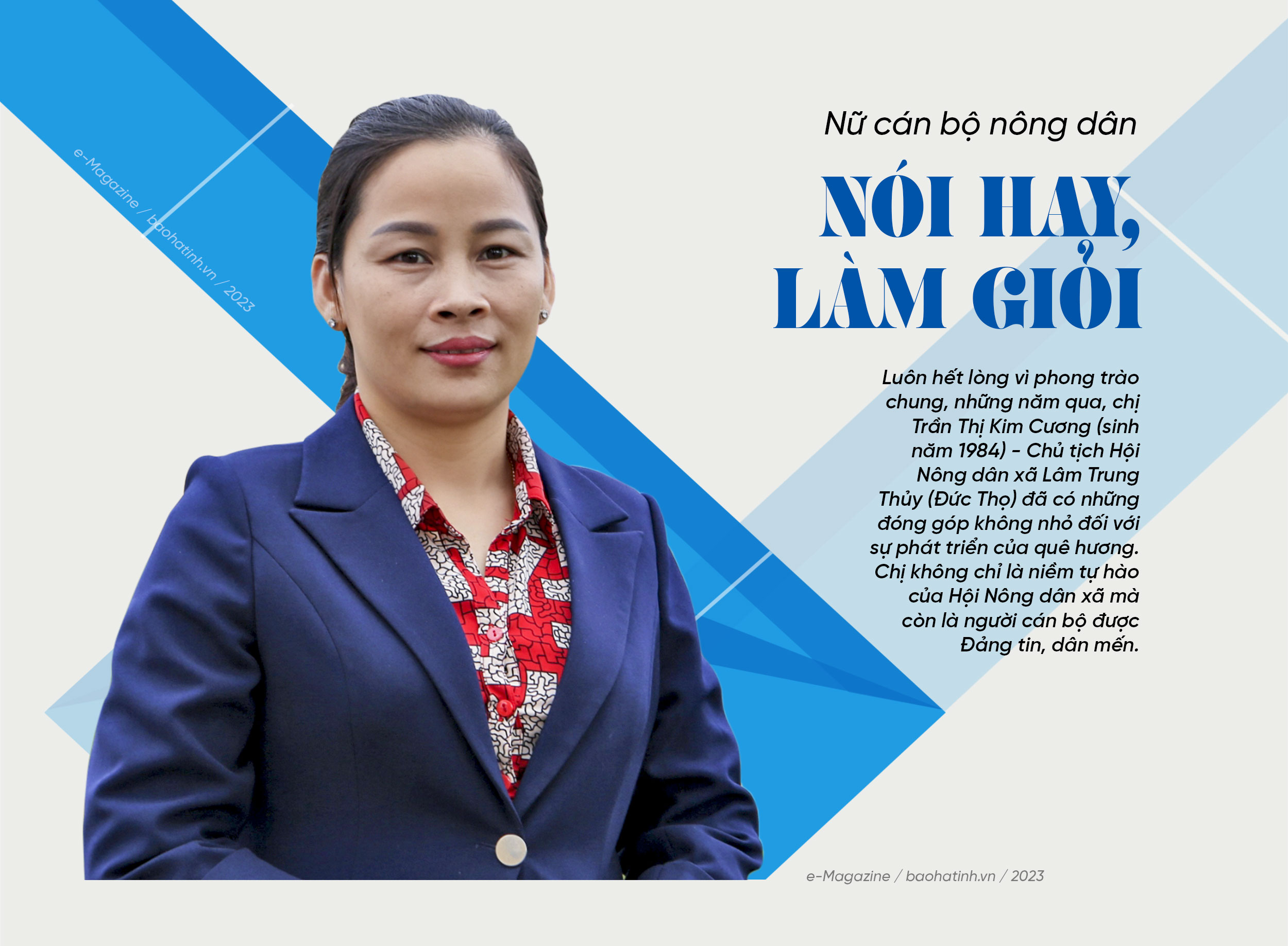 Nữ cán bộ nông dân ở Hà Tĩnh nói hay, làm giỏi