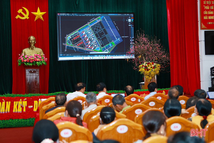 Hơn 100 hộ dân phường Hoành Sơn tham gia hội nghị nhằm tiếp thu các thông tin về Quy hoạch Trung tâm nhiệt điện Vũng Áng III.