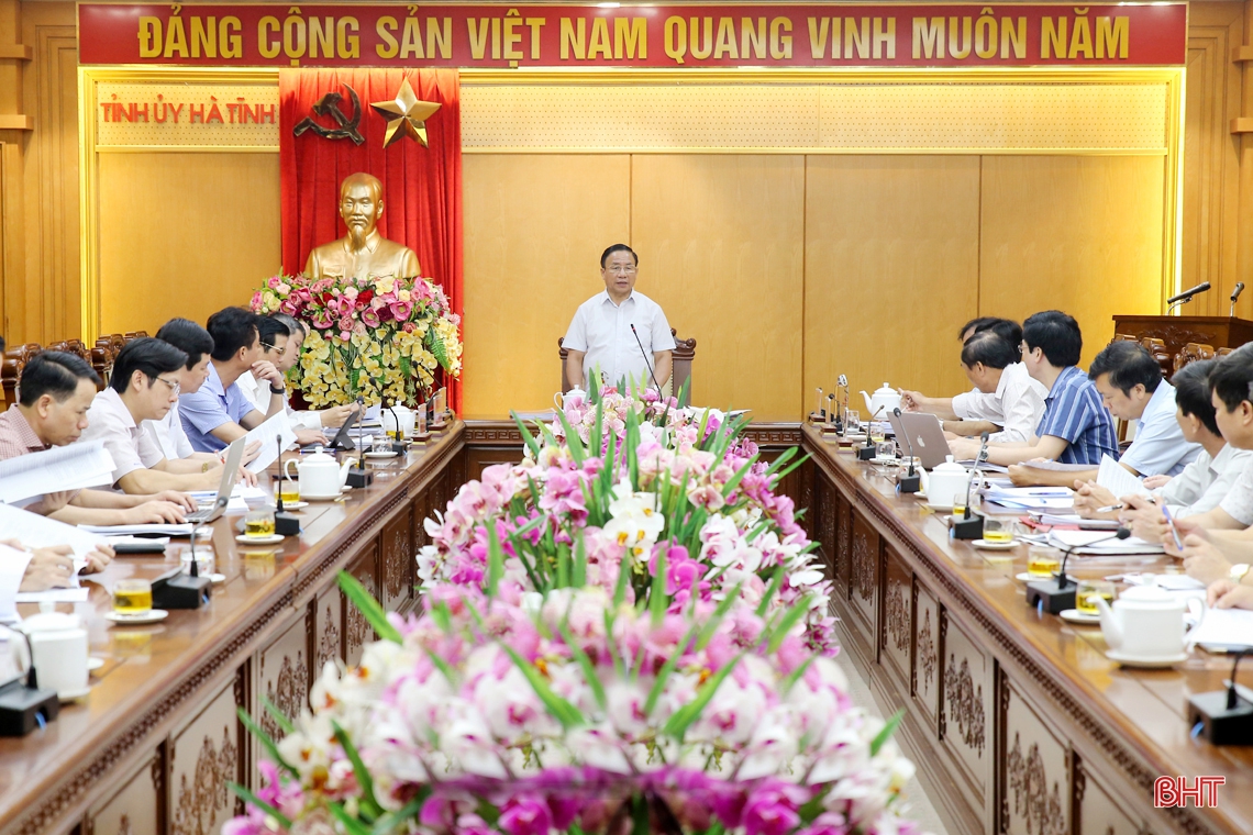 Dồn sức cao nhất cho công tác chuẩn bị Đại hội Đảng bộ Hà Tĩnh lần thứ XIX