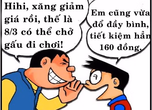 anh che gia xang giam 76 dong lit