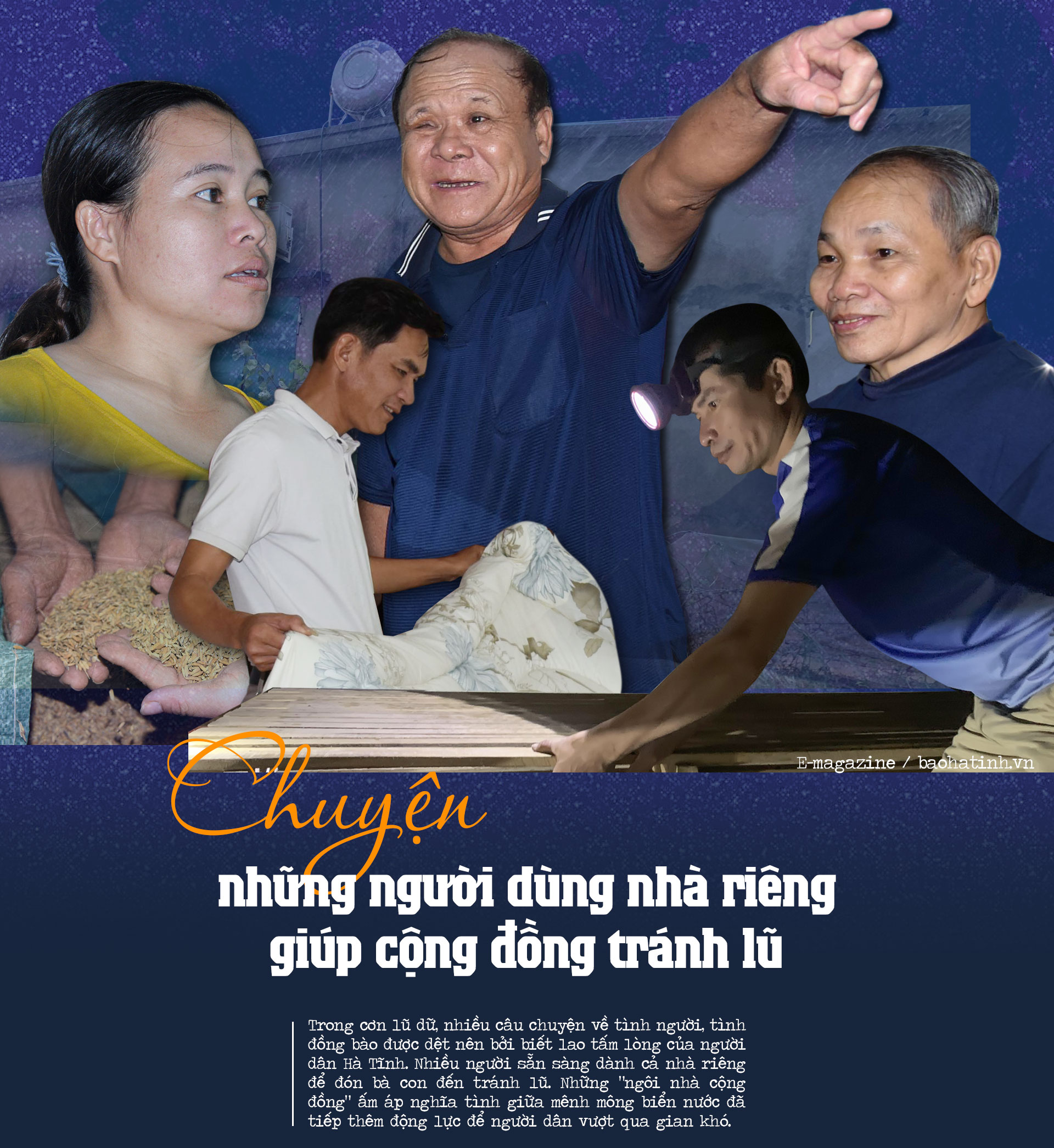 Chuyện những người dùng nhà riêng giúp cộng đồng tránh lũ ở Hà Tĩnh