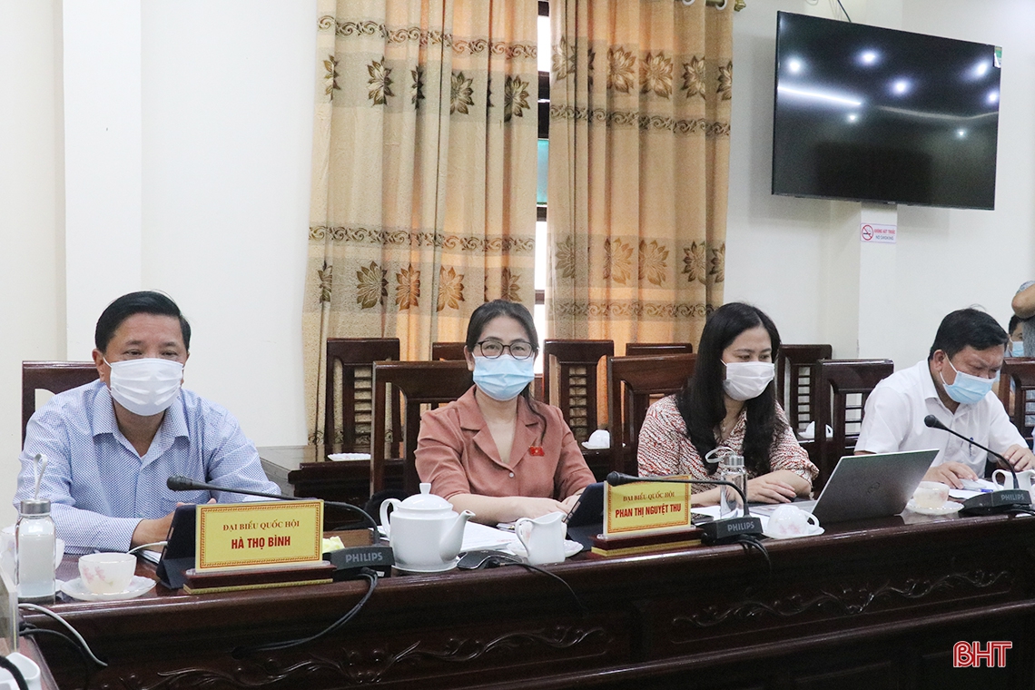 Đại biểu Quốc hội Hà Tĩnh thảo luận tổ về tình hình KT-XH gắn với phòng chống dịch COVID-19