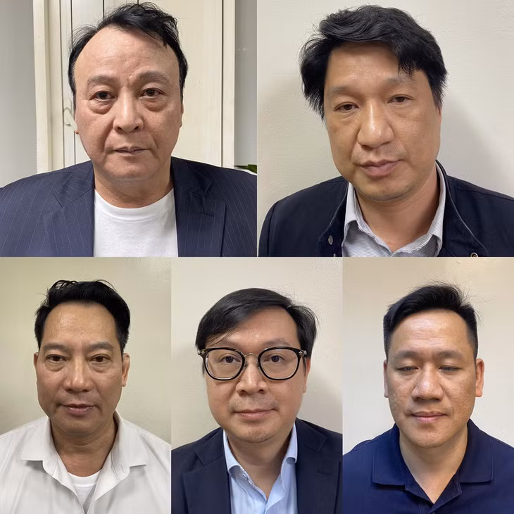 Chủ tịch Tập đoàn Tân Hoàng Minh Đỗ Anh Dũng cùng nhóm bị truy tố trong vụ án - Ảnh: Bộ Công an.