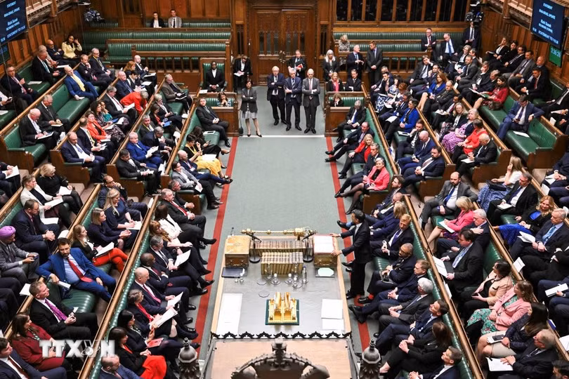 Quang cảnh phiên họp Quốc hội Anh ở London. (Ảnh: AFP/TTXVN)