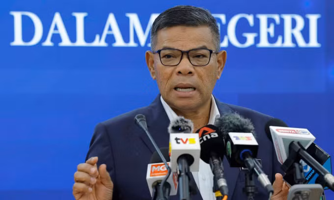 Bộ trưởng Nội vụ Malaysia Saifuddin Nasution Ismail trong bức ảnh đăng ngày 24/6. Ảnh: Star.
