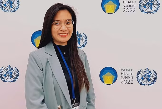TS Nguyễn Thị Phương Thảo tham dự Hội nghị Thượng đỉnh Y tế Thế giới, Berlin, Đức năm 2022. Ảnh: NVCC