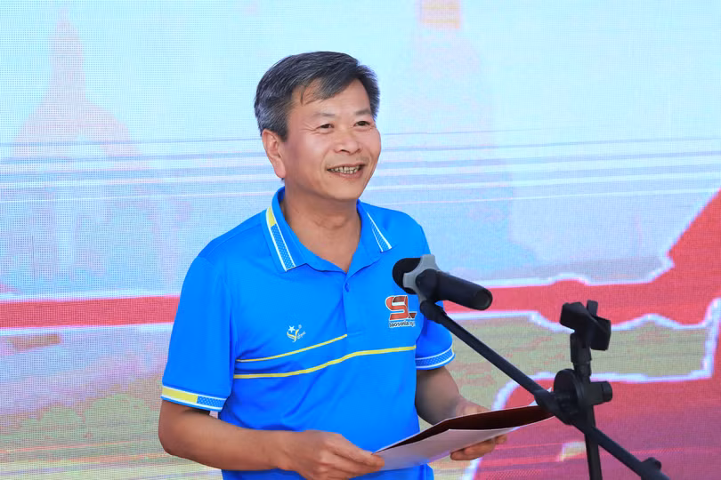 Đồng chí Lã Minh Tuấn, Tổng Biên tập Báo Sơn La phát biểu khai mạc.