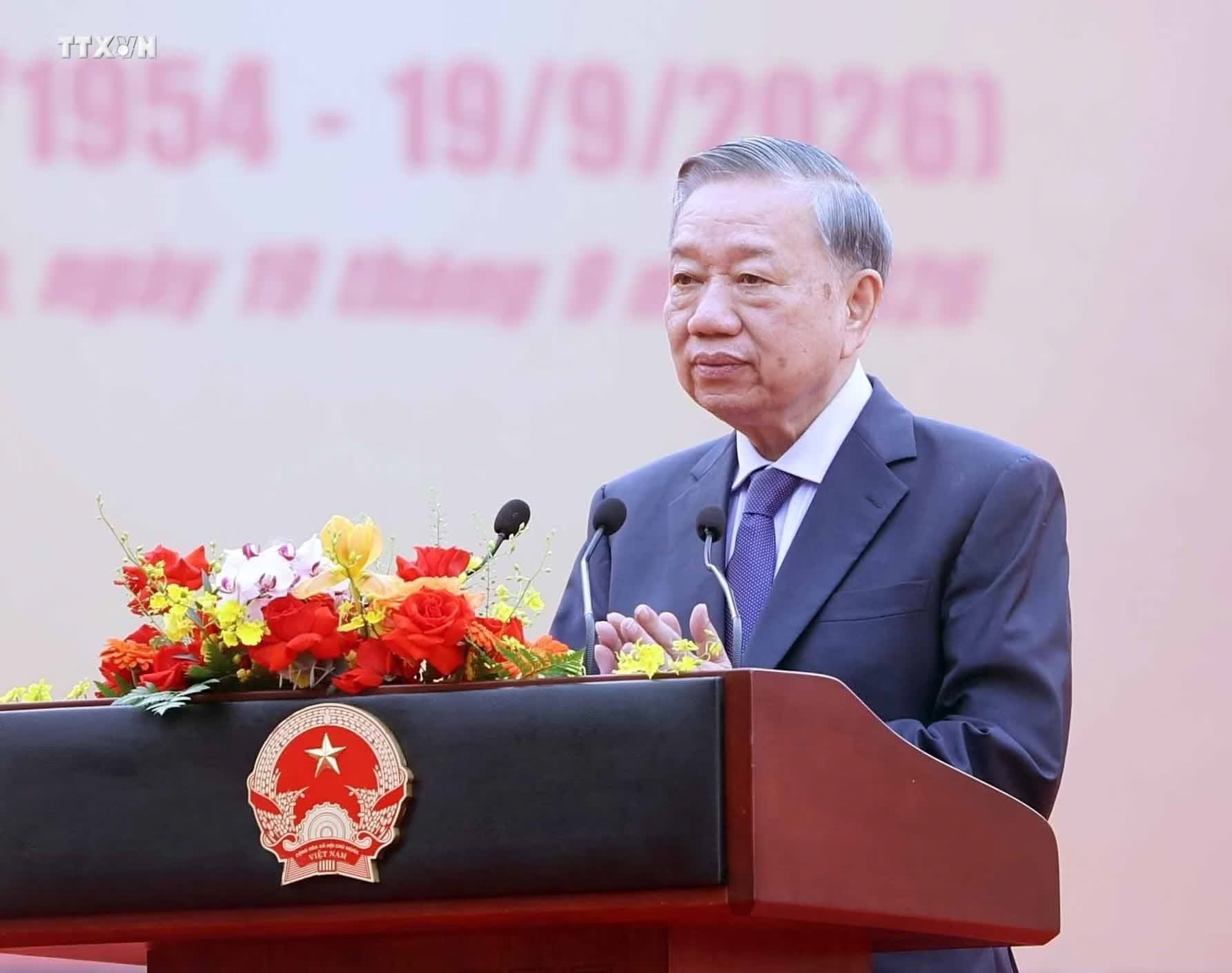 Tổng Bí thư, Chủ tịch nước Tô Lâm phát biểu. Ảnh: Thống Nhất/TTXVN