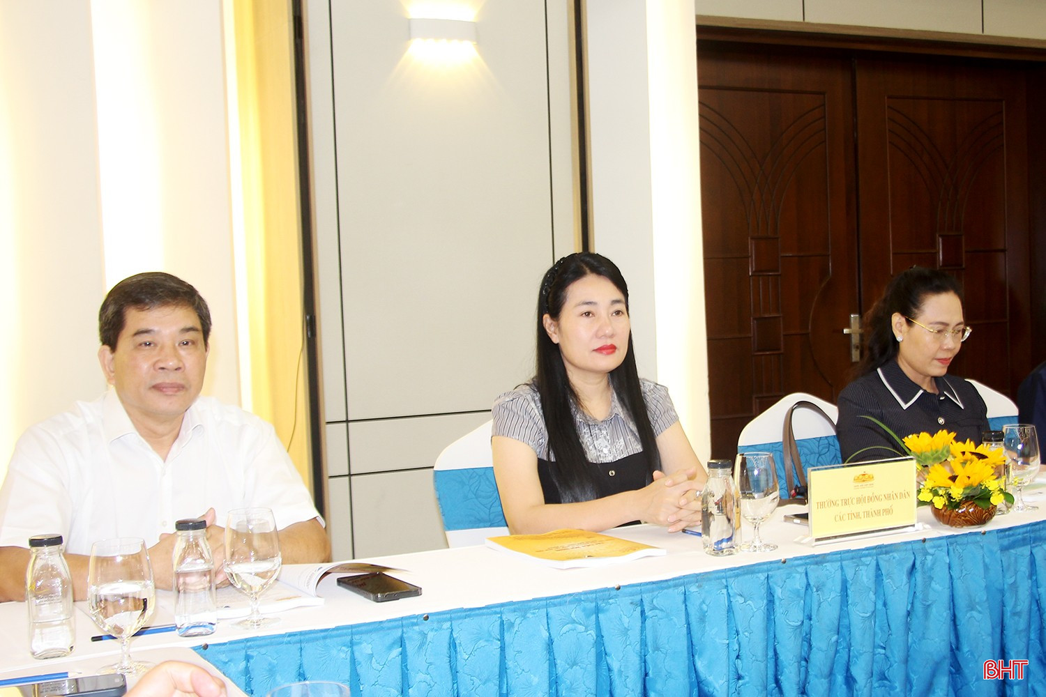 Phó Chủ tịch HĐND tỉnh Nguyễn Thị Việt Hà tham dự hội nghị.