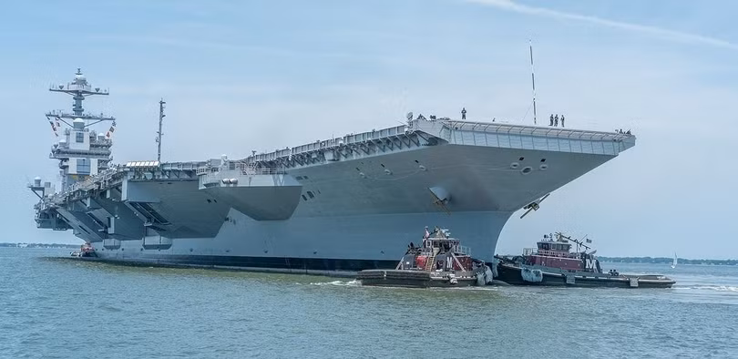 Mỹ sắp hoàn thành siêu tàu sân bay Ford thứ hai