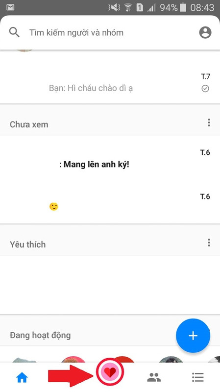 facebook messenger da co nut chup anh valentine