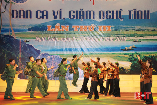 Gần 500 nghệ nhân, diễn viên tham gia Liên hoan Dân ca ví, giặm huyện Nghi Xuân