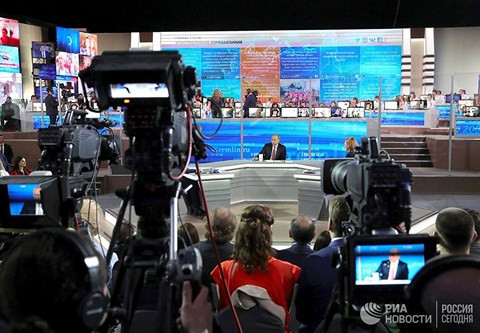 Hôm nay (7/6), Tổng thống Nga giao lưu trực tuyến với người dân