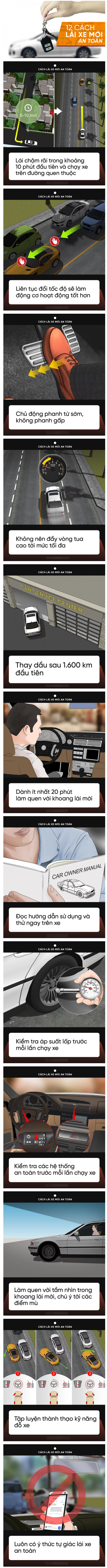 12 quy tắc vàng khi lái xe ô tô lạ để đảm bảo an toàn