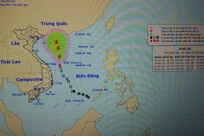 Thời tiết ngày 4/6: Áp thấp nhiệt đới tiếp tục mạnh lên, Hà Tĩnh có mưa vào chiều tối ảnh 1 Thời tiết ngày 4/6: Áp thấp nhiệt đới tiếp tục mạnh lên, Hà Tĩnh có mưa vào chiều tối