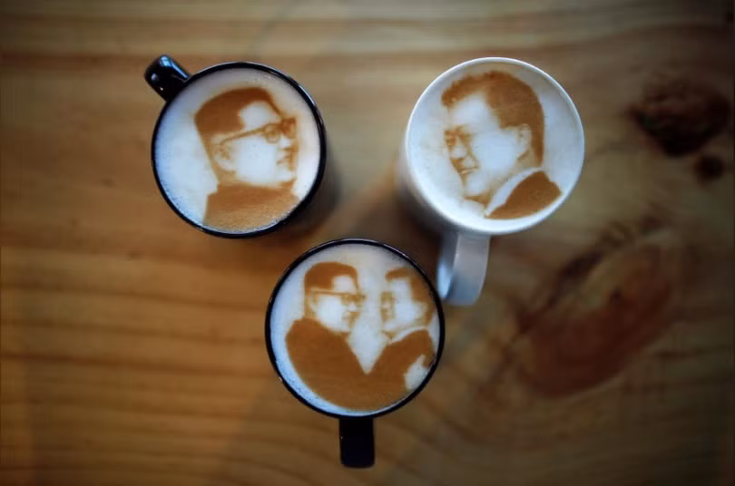 Những tách cà phê mang thông điệp hòa bình tại Hàn Quốc