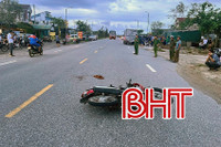 Xe tải va chạm xe máy, cụ ông tử vong thương tâm