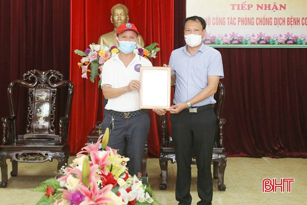 Các đơn vị, doanh nghiệp tiếp tục hỗ trợ Hà Tĩnh phòng, chống dịch COVID-19