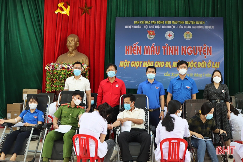 Cẩm Xuyên tổ chức ngày hội hiến máu tình nguyện