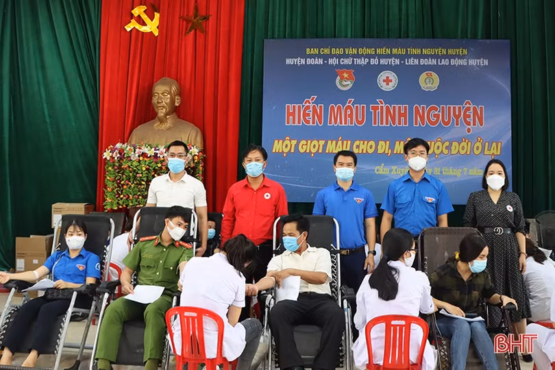 Cẩm Xuyên tổ chức ngày hội hiến máu tình nguyện