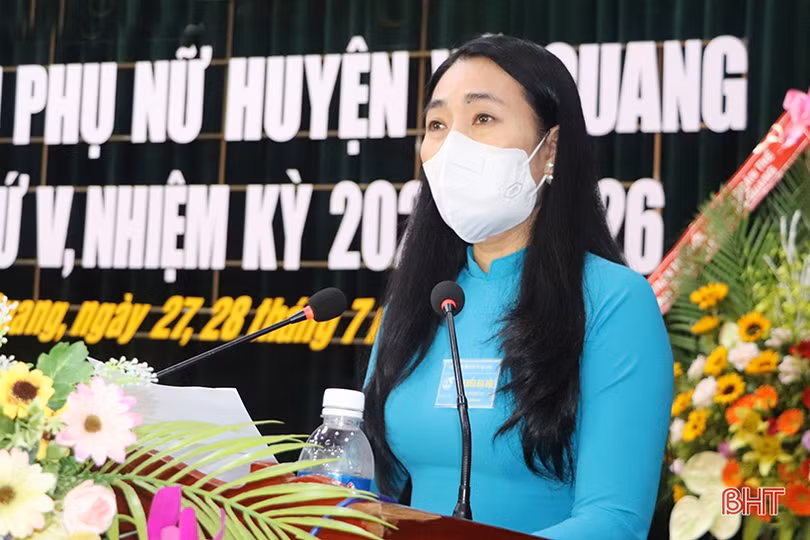 Bà Phạm Thanh Minh tái cử Chủ tịch Hội LHPN huyện Vũ Quang