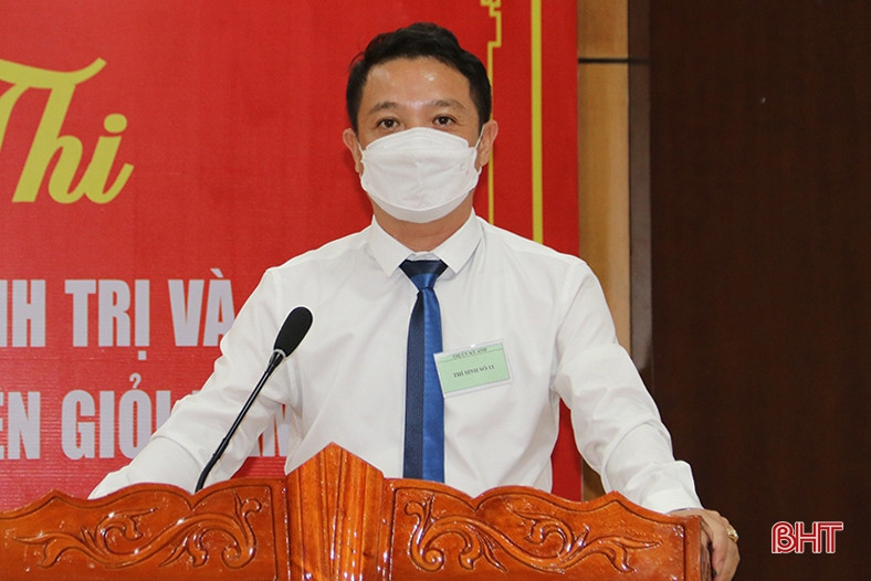 Thị xã Kỳ Anh thi giảng viên lý luận chính trị và báo cáo viên giỏi