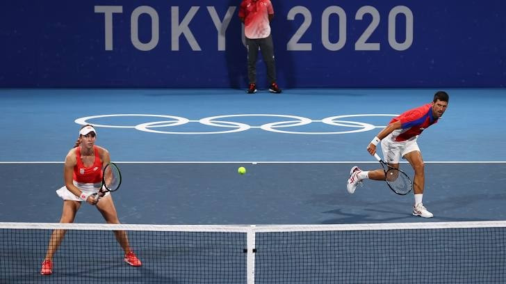 Djokovic tiếp tục thất bại ở nội dung đôi nam nữ, tan mộng HCV Olympic