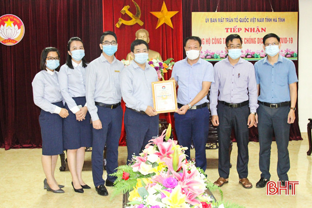 Các đơn vị, doanh nghiệp tiếp tục hỗ trợ Hà Tĩnh phòng, chống dịch COVID-19