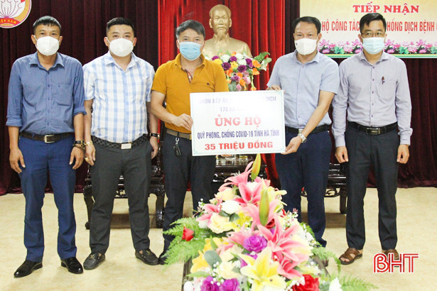Các đơn vị, doanh nghiệp tiếp tục hỗ trợ Hà Tĩnh phòng, chống dịch COVID-19