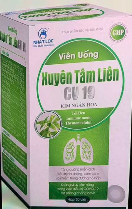 Bộ Y tế cảnh báo 2 sản phẩm Xuyên Tâm Liên có công dụng kháng COVID-19 là giả mạo