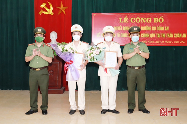 Đơn vị đầu tiên của Công an huyện Nghi Xuân công bố trở thành tổ chức chính quy