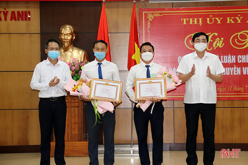 Thị xã Kỳ Anh thi giảng viên lý luận chính trị và báo cáo viên giỏi
