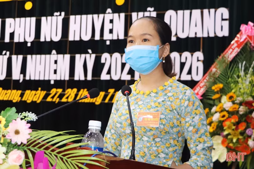 Bà Phạm Thanh Minh tái cử Chủ tịch Hội LHPN huyện Vũ Quang