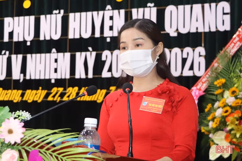 Bà Phạm Thanh Minh tái cử Chủ tịch Hội LHPN huyện Vũ Quang