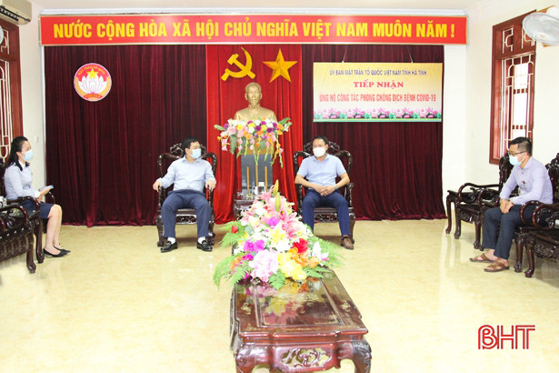 Các đơn vị, doanh nghiệp tiếp tục hỗ trợ Hà Tĩnh phòng, chống dịch COVID-19
