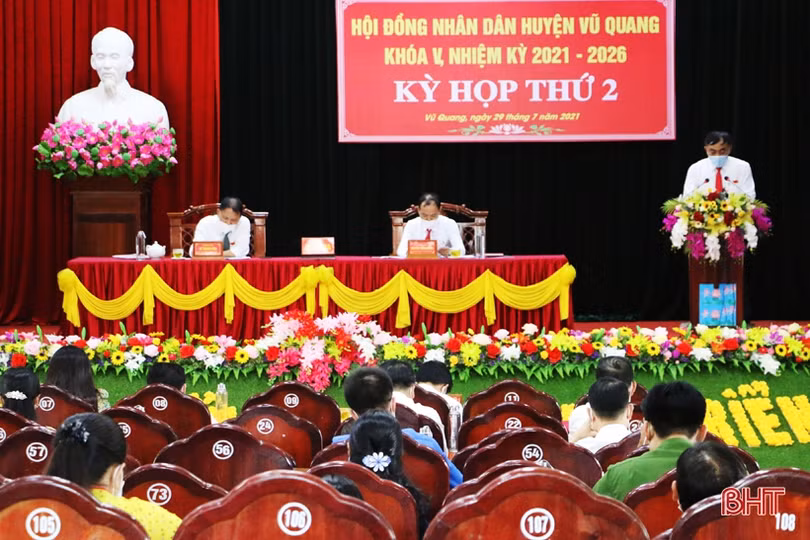HĐND huyện Vũ Quang xem xét ban hành 4 nghị quyết quan trọng tại kỳ họp thứ 2