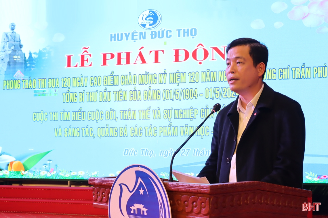 Phát động thi đua 120 ngày cao điểm chào mừng kỷ niệm 120 năm Ngày sinh đồng chí Trần Phú ảnh 2 Phát động thi đua 120 ngày cao điểm chào mừng kỷ niệm 120 năm Ngày sinh đồng chí Trần Phú