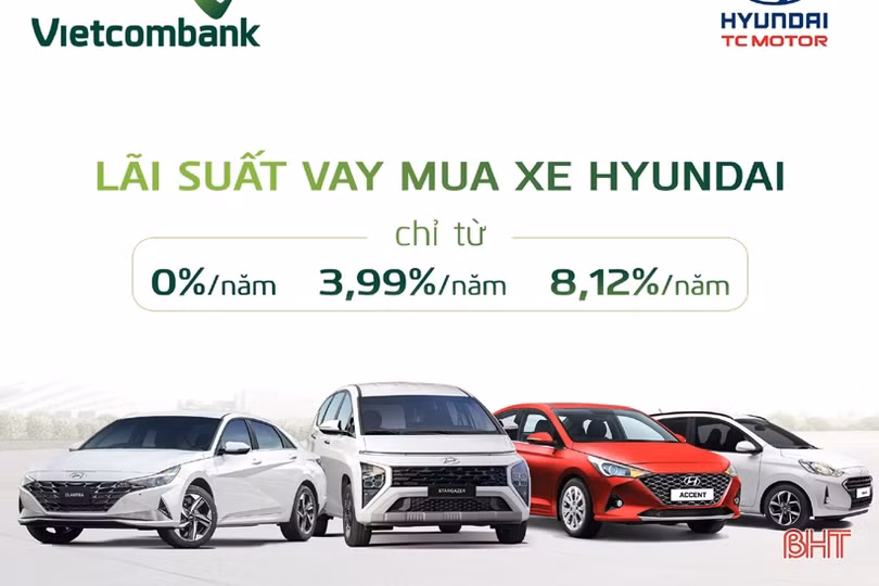 Ưu đãi lãi suất cho khách hàng vay mua ôtô tại Vietcombank Hà Tĩnh
