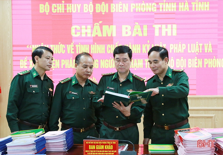 BĐBP Hà Tĩnh trao 11 giải cuộc thi về chấp hành kỷ luật, pháp luật