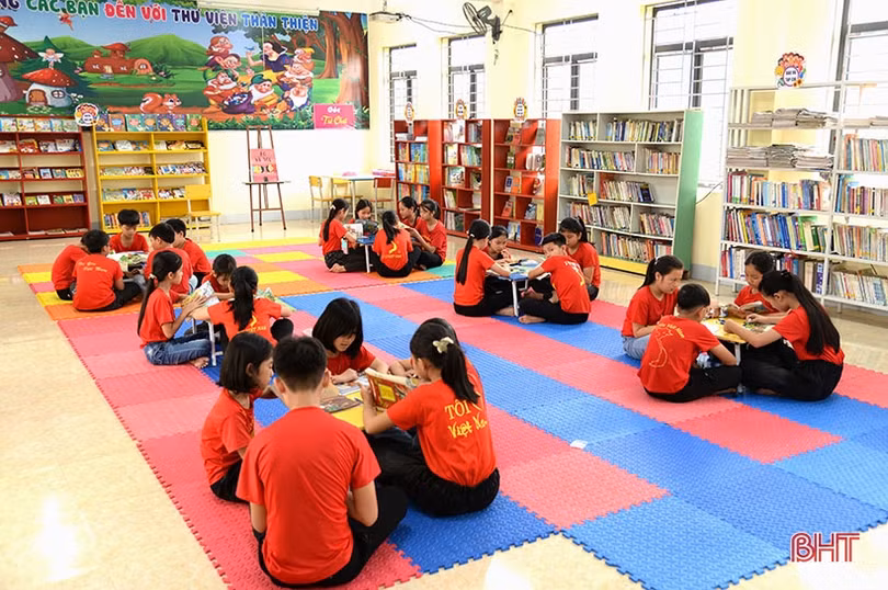 Truyền cảm hứng đọc sách cho học sinh tiểu học Can Lộc