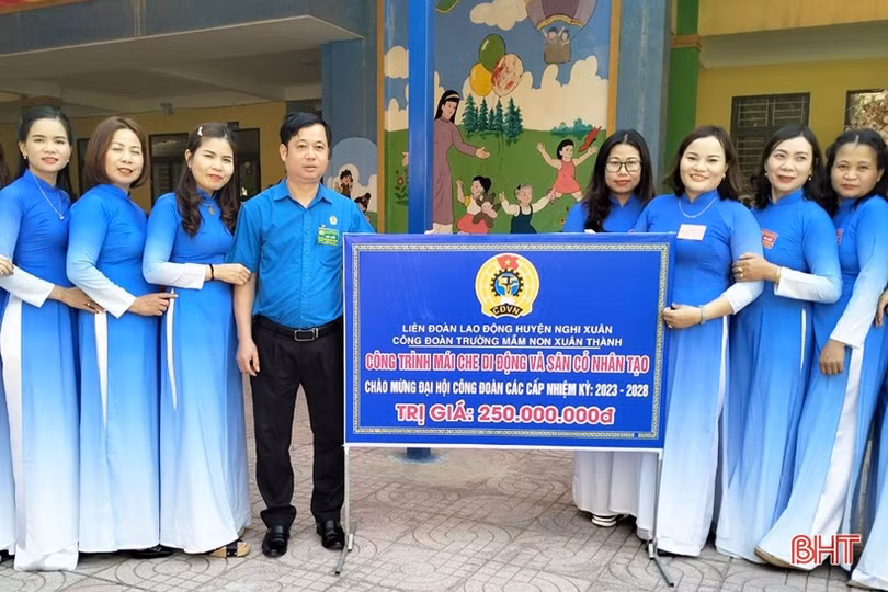 Nhiều công trình ý nghĩa chào mừng đại hội công đoàn ở Hà Tĩnh