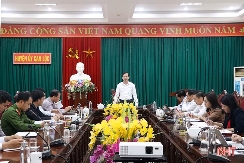 Can Lộc quyết tâm cao đảm bảo tiến độ giải phóng mặt bằng cao tốc Bắc - Nam