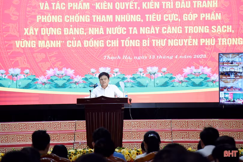 Thạch Hà quán triệt chuyên đề học tập, làm theo Bác và cuốn sách của Tổng Bí thư