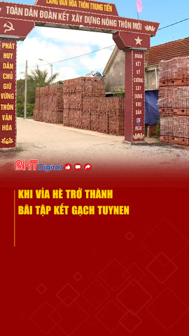 Khi vỉa hè trở thành bãi tập kết gạch