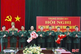 Trung đoàn 841 - Bộ CHQS Hà Tĩnh có Trung đoàn trưởng mới