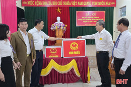 Cầu truyền hình trực tiếp về bầu cử tại Hà Tĩnh