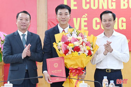 Ông Tô Thái Hòa được bổ nhiệm giữ chức Phó Giám đốc Sở Xây dựng Hà Tĩnh 