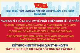 Bốn nhiệm vụ cấp bách triển khai Nghị quyết số 68 về phát triển kinh tế tư nhân