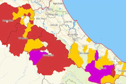 Chi tiết các khu vực nguy cơ cao lũ quét, sạt lở đất ở Hà Tĩnh