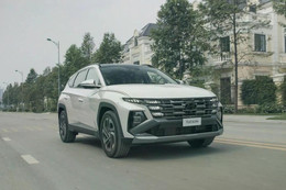 Hyundai Tucson facelift chạy thử trên đường tại Việt Nam